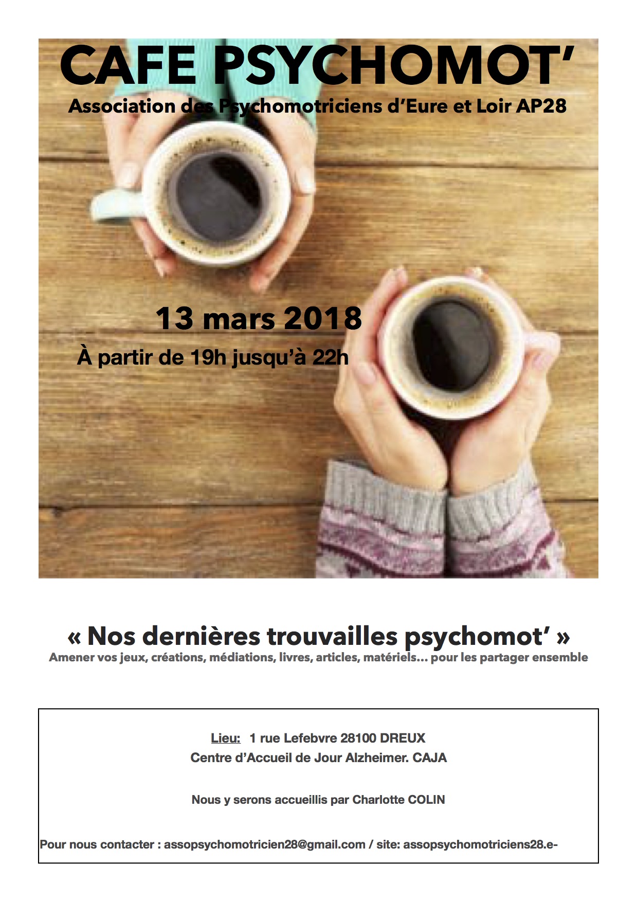 Affiche cafe psychomot 13 Mars 2018